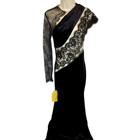 Bronx and Banco Cobra One Shoulder Gown NWT - Size 6 - Picture 2 of 11